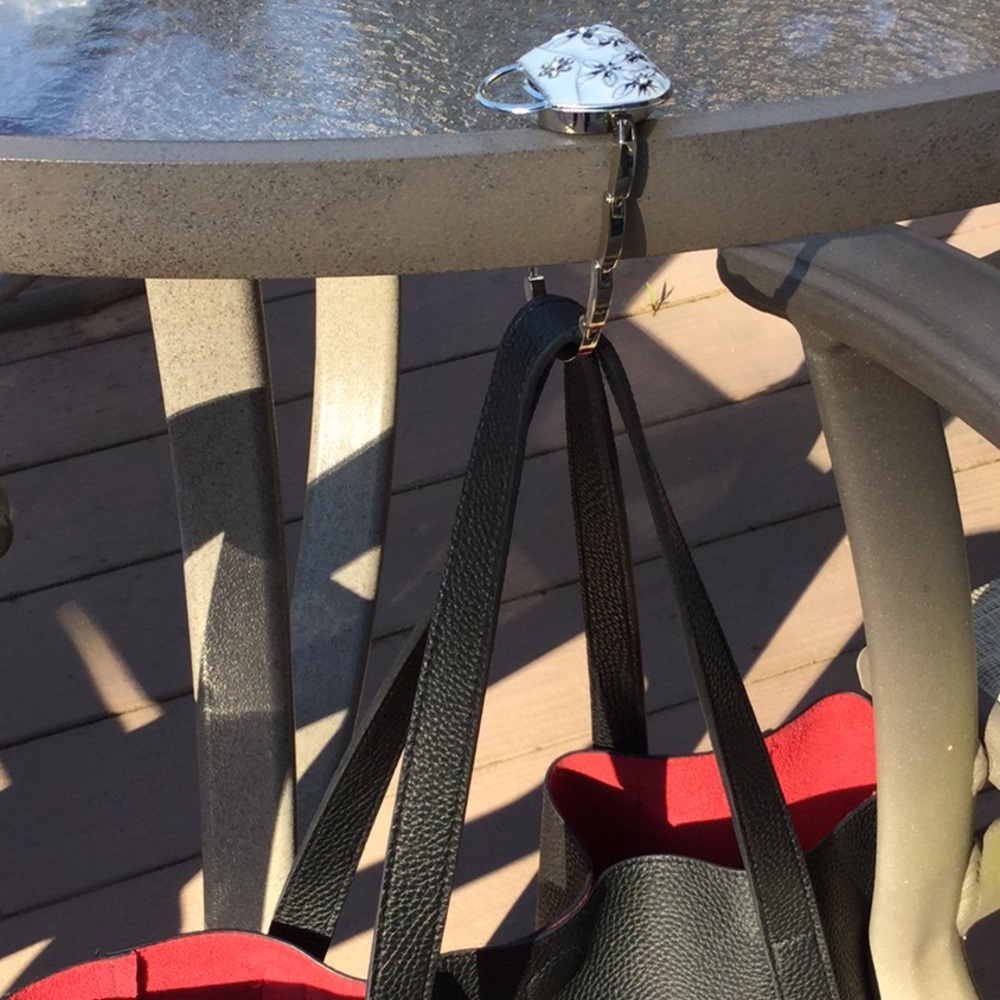 Handbag hook hanger space saver bars restaurants - Picture 8 of 9